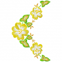 Flowers And Tree Embroidery Design 12 Flowers And Tree Embroidery Design 12